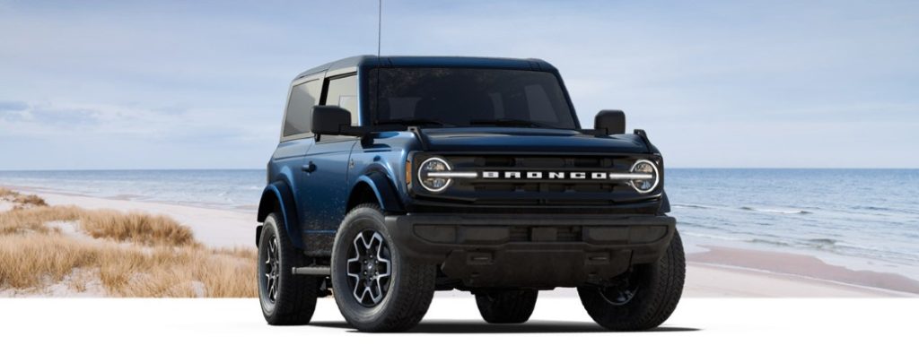 2021 Ford Bronco OuterBanks on a beach