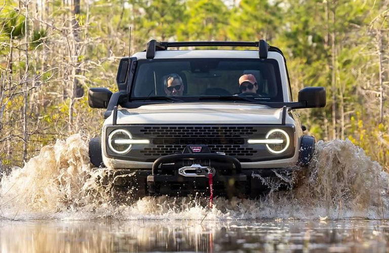 2022 Ford Bronco Everglades front view in water