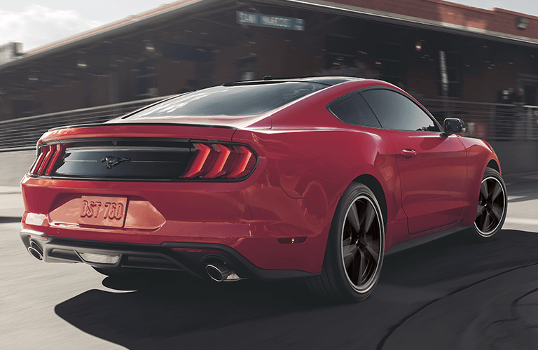 2022 Ford Mustang with red paint