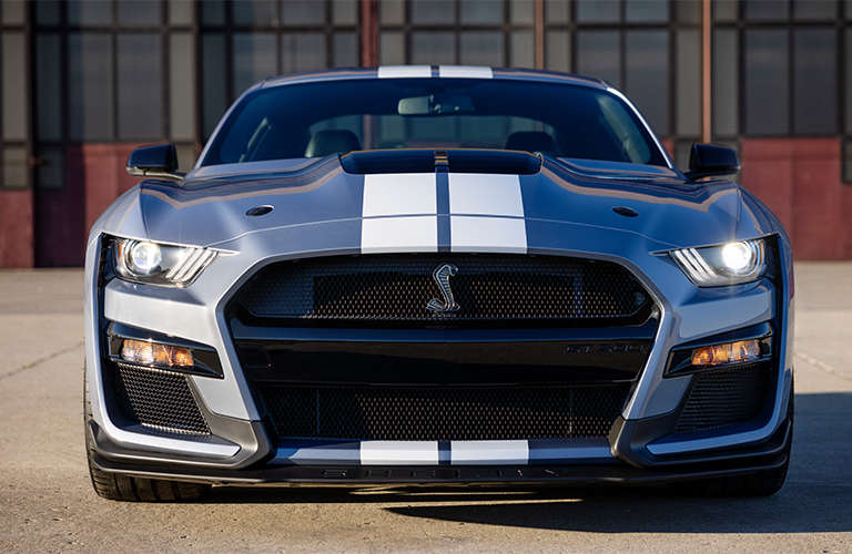 2022 Ford Mustang with racing stripes