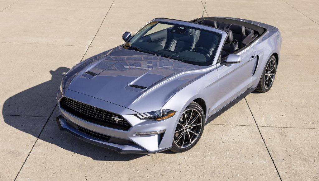 2022 Ford Mustang Coastal Edition side view and front view