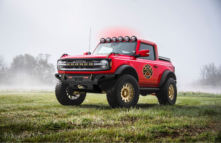Red Ford Bronco from SEMA show